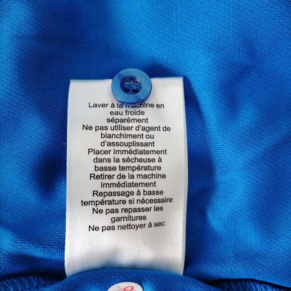 NWT Core Mens True Royal Blue UV Protection Moisture Wicking Polo Shirt Size 4XL - Picture 8 of 8